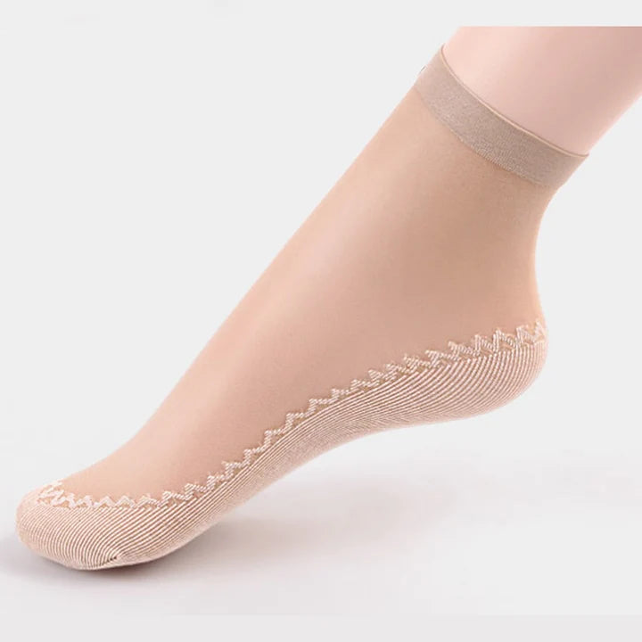 Compre 5 LEVE 10 Pares de Meias de algodão sedosas + BRINDES ESPECIAIS