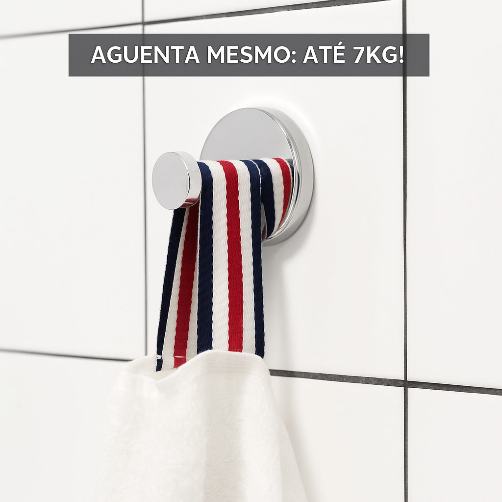 Agitare Sup™ – Gancho de Ventosa Premium Para Banheiro e Cozinha – Compre 1, Leve 2 + Frete Grátis 🎁