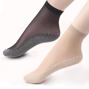 Compre 5 LEVE 10 Pares de Meias de algodão sedosas + BRINDES ESPECIAIS