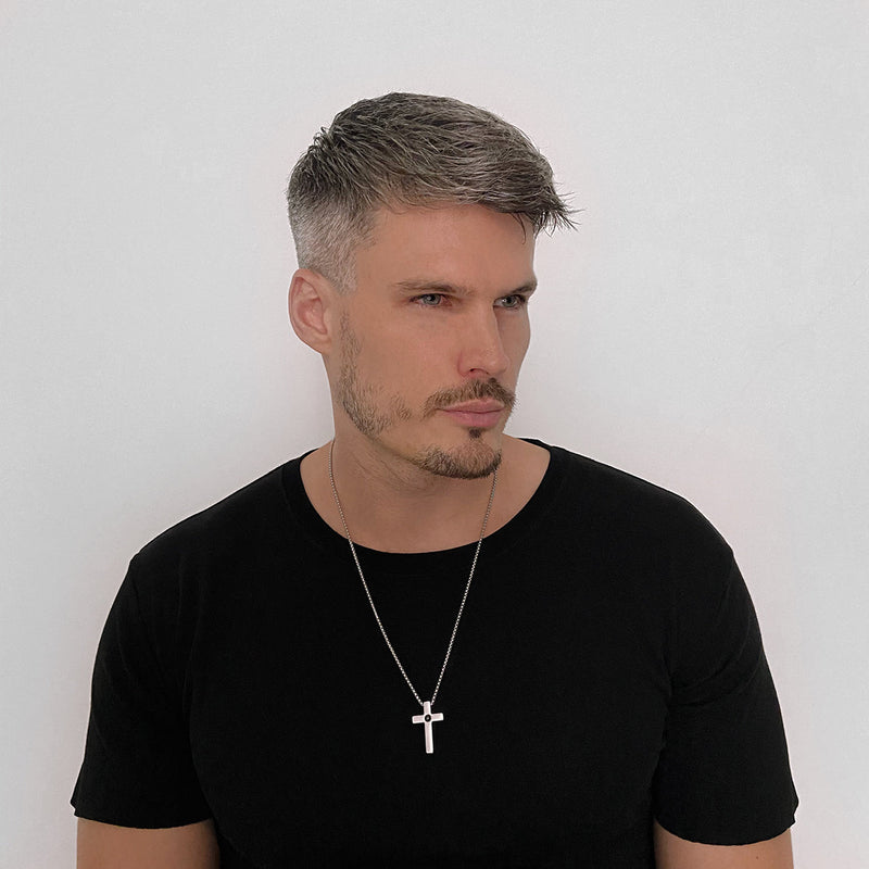 Colar Masculino Personalizável com Foto Prata 925