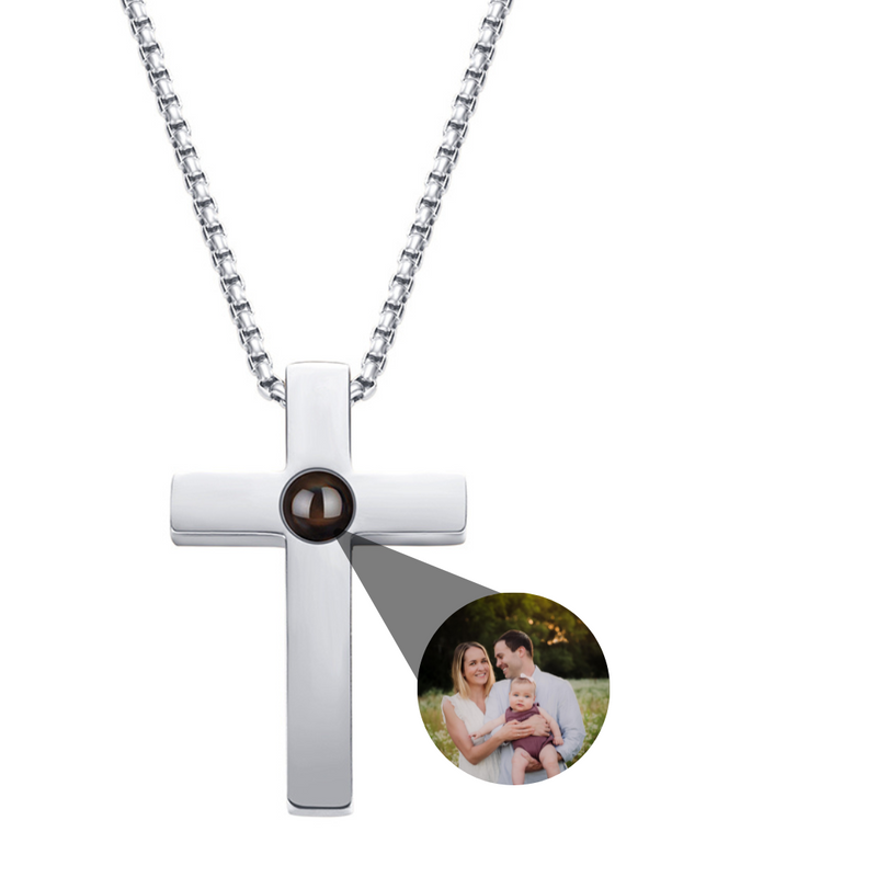 Colar Masculino Personalizável com Foto Prata 925
