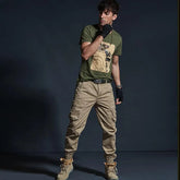 Calça Cargo Tática Masculina com Bolsos Grande