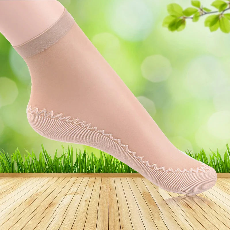 Compre 5 LEVE 10 Pares de Meias de algodão sedosas + BRINDES ESPECIAIS