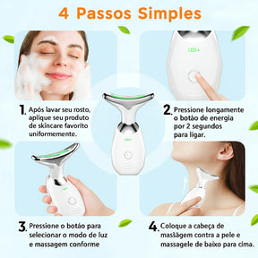Agitare| Aparelho de Microcorrente V-Shape – Lifting Não-Invasivo
