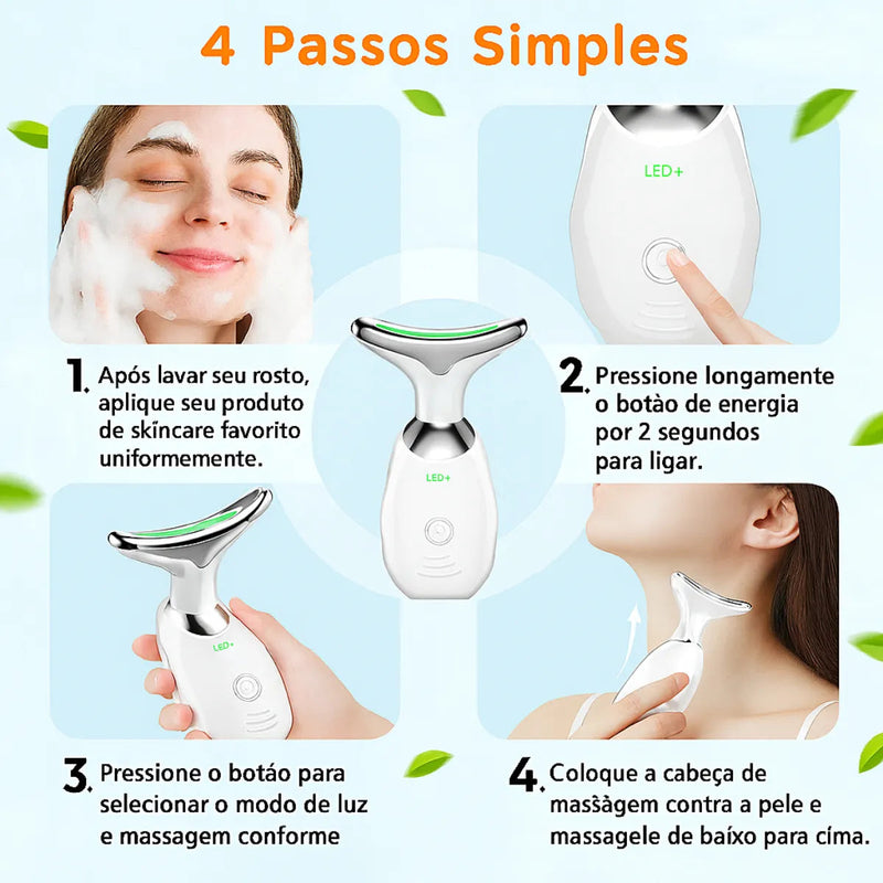 Agitare| Aparelho de Microcorrente V-Shape – Lifting Não-Invasivo