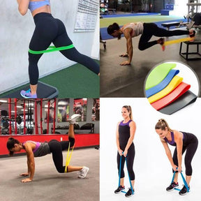 Kit 5 Peças Elástico de Resistência - Exercício 5 Níveis