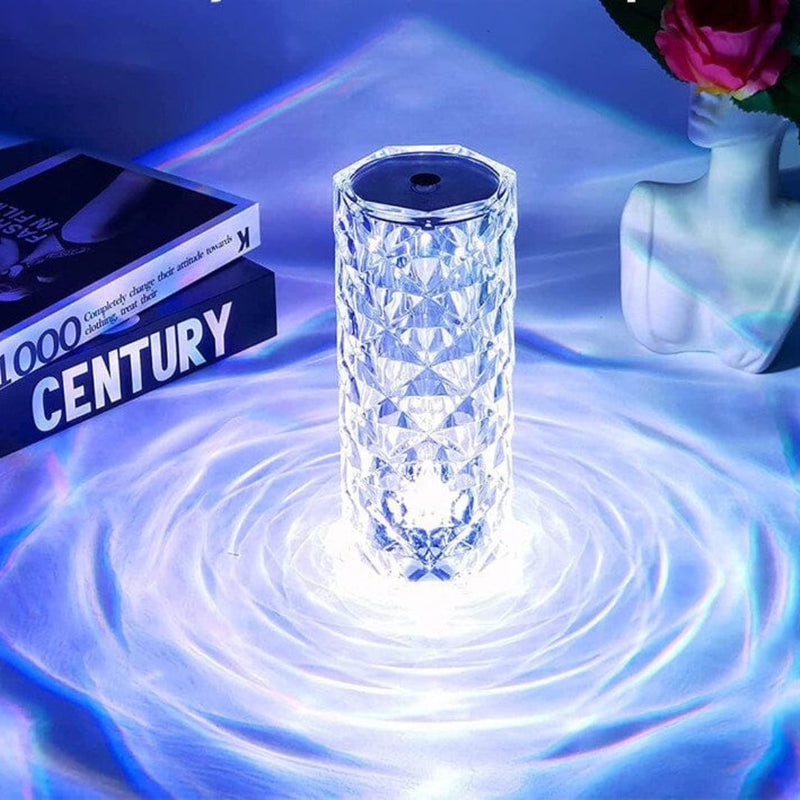 Abajur cristal Com 16 Cores Sensível ao Toque