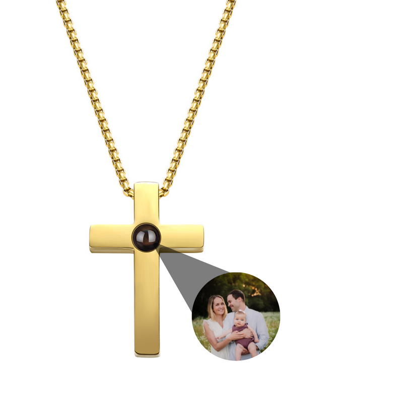 Colar Masculino Personalizável com Foto Prata 925